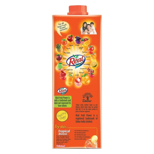 Real Fruit Power Cranberry: 1 L - 1l