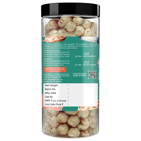 Farmley Himalayan Salted Makhana Jar: 83 g - 83g