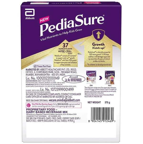 Pediasure Chocolate Flavored Nutrition Drink - 375grams
