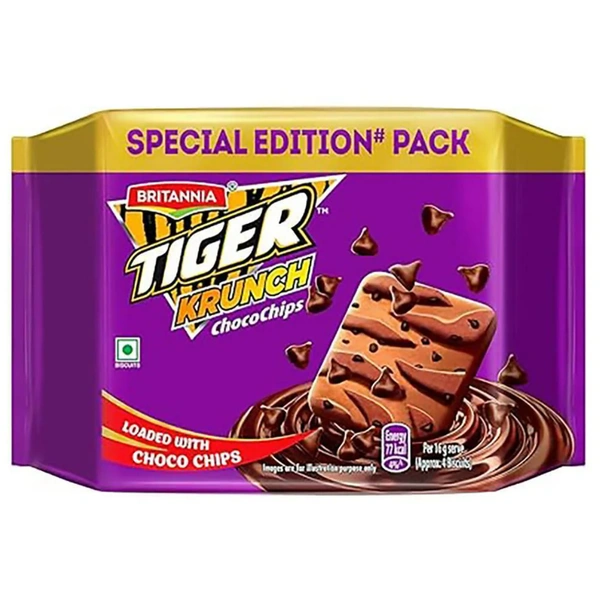 Britannia Tiger Krunch Choco Chip Cookies  - 400grams