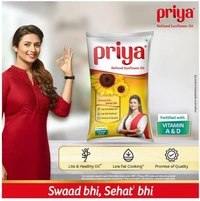 Priya Fortified Refined Sunflower Oil  - 1L