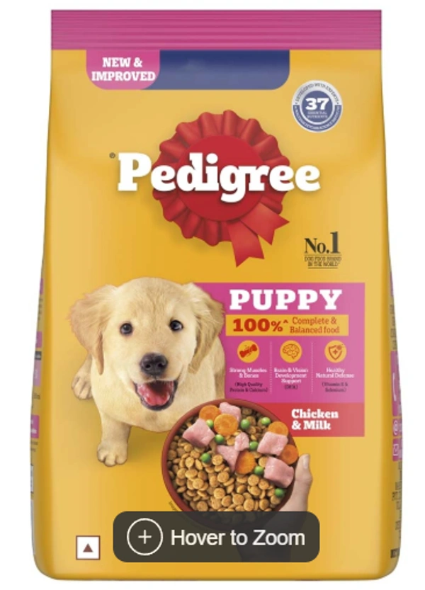  Pedigree Puppy Food - Chicken & Milk:  - 10kg