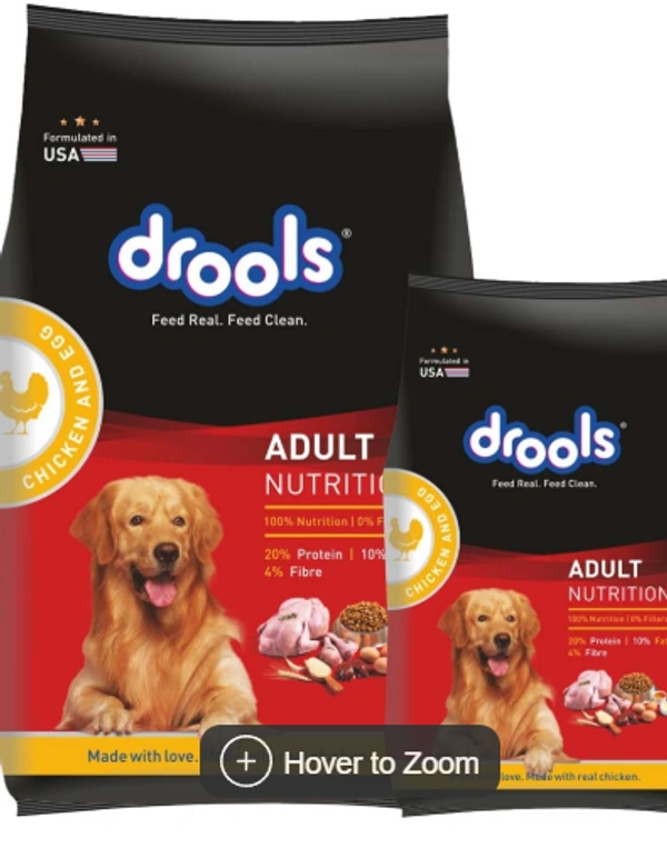 Drools Drools Chicken & Egg Dog Food:  - 3 kg + 1.2 kg