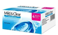  Mild & Clear  Mild & Clear Pure & Fresh Bathing Bar with Glycerine & Mint: 4x125 g - 4x125 g