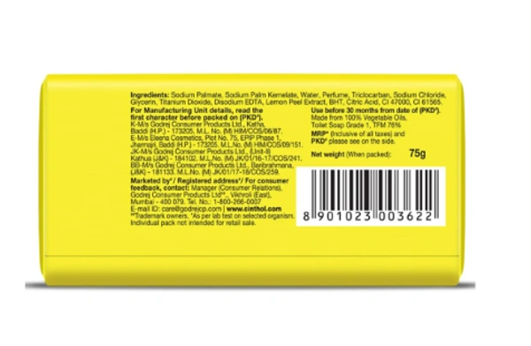  Cinthol  Cinthol Lime Soap:  - 4x100 g
