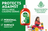  Dettol Antiseptic Liquid:  - 1L