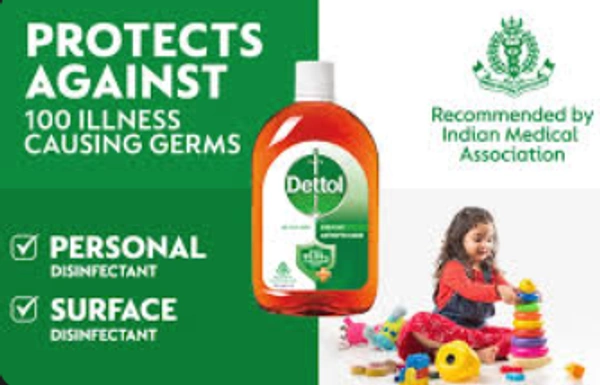  Dettol Antiseptic Liquid:  - 250ml
