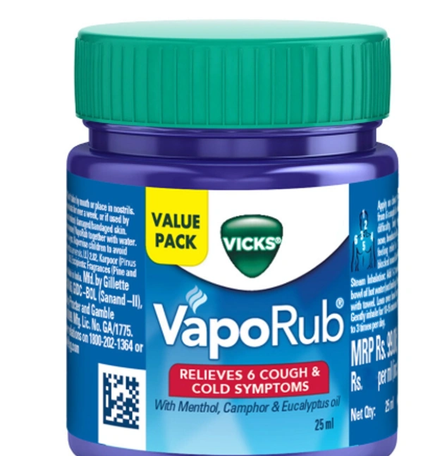  Vicks  Vicks Vaporub:  - 25 ml