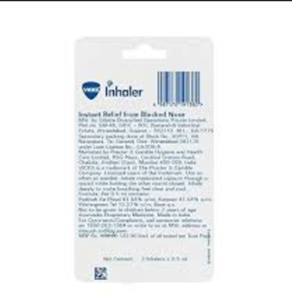  Vicks  Vicks Inhaler:  - 2x0.5 ml