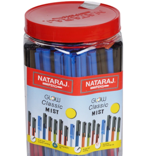  Nataraj GCM Ball Pen Jar (Blue) -  - 100 Pieces: