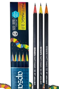 Apsara Matt Magic 2.0 Extra Dark Pencil:  - 10 Pieces
