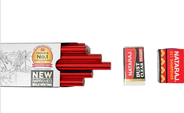  Nataraj 621 Writing Pencils:  - 10 Pieces