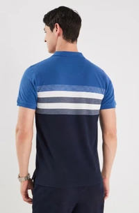 FRATINI Stripes Blended Fabric Polo Men's T-Shirt - XXL