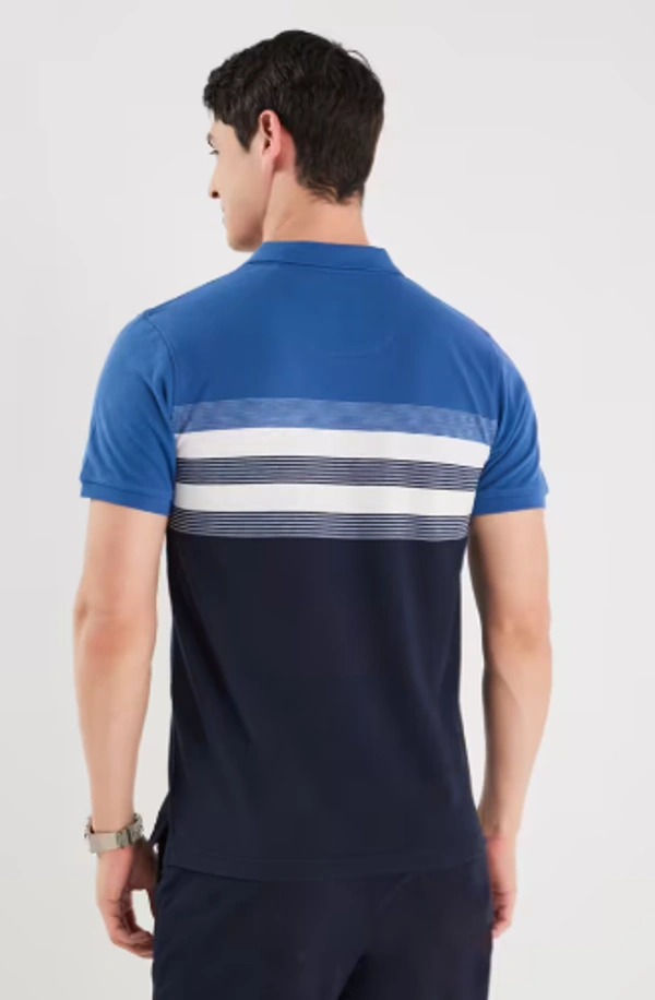 FRATINI Stripes Blended Fabric Polo Men's T-Shirt - XXL