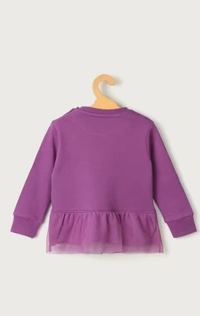 Karrot Solid Cotton Regular Fit Infant Girls Sweatshirt - 1-2 years
