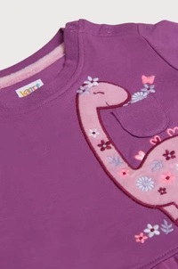 Karrot Solid Cotton Regular Fit Infant Girls Sweatshirt - 1-2 years