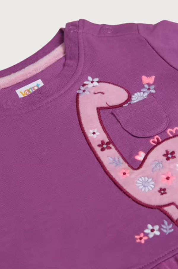 Karrot Solid Cotton Regular Fit Infant Girls Sweatshirt - 1-2 years
