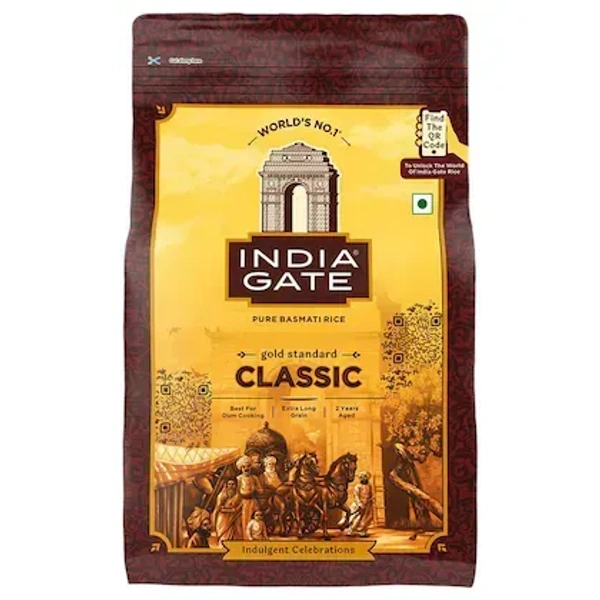  India Gate Basmati Rice - Classic: 1 kg - 1kg