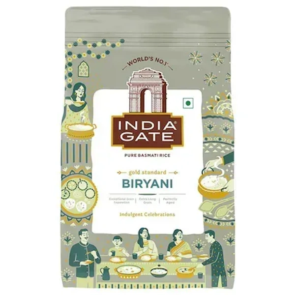 India Gate Biryani Pure Basmati Rice: 1 kg - 1kg