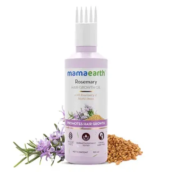  Mamaearth Rosemary Hair Growth Oil: 150 ml - 150ml