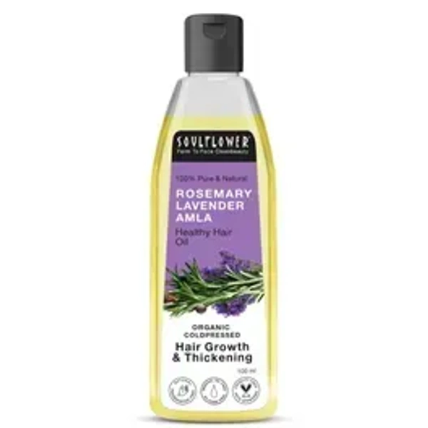  Soulflower Rosemary Lavender Amla Healthy Hair Oil: 100 ml - 100ml
