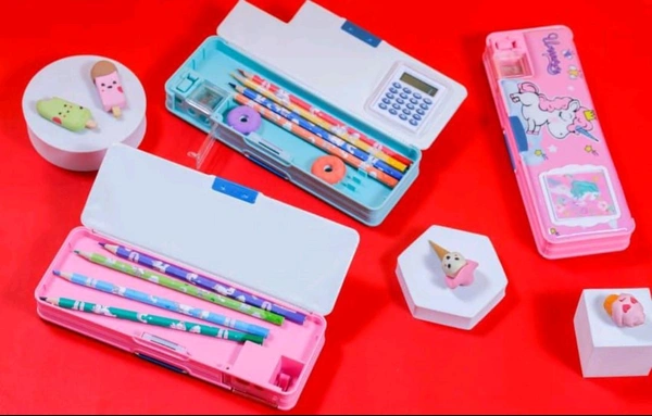 Calculator Pencil Box  - Wild Watermelon