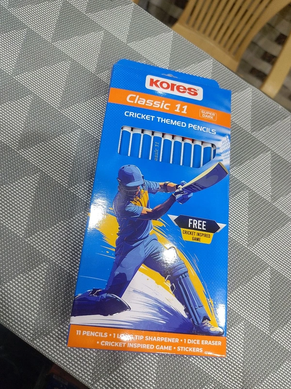 Kores Cricket Themed Pencils 