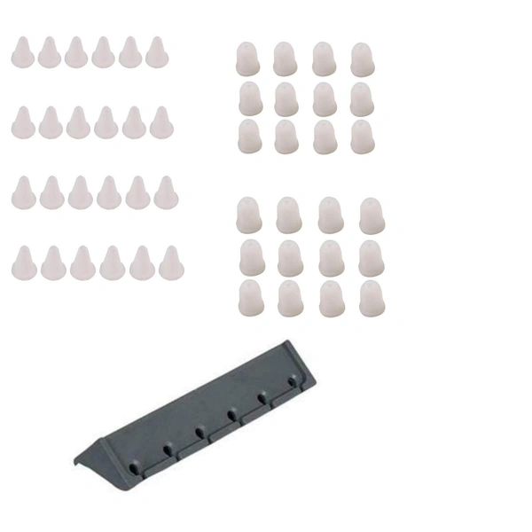 Ceiling Cloth Hanger Accessories (Kit: 1 Side Holder, 24 Cones, 24 caps)
