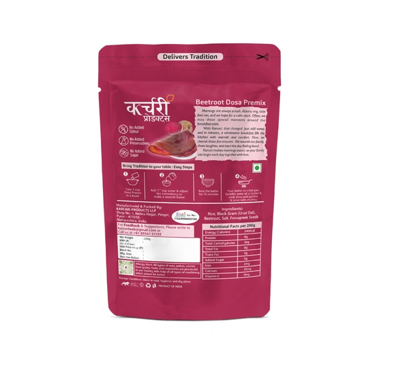 Beetroot Dosa - Natural Nutrition