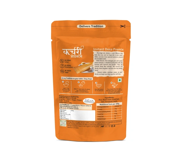 Instant Dosa - Crispy & delicious