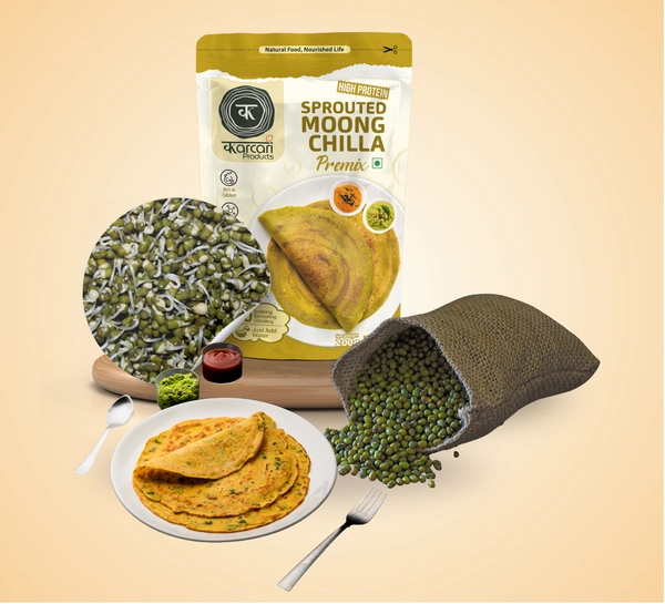 Sprouted Moong Chilla - Protein-packed breakfast