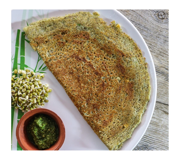 Sprouted Moong Chilla - Protein-packed breakfast