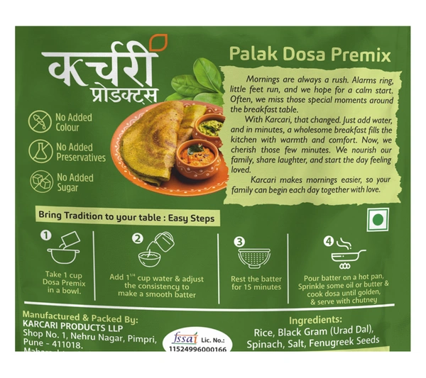 Palak Dosa - Green Goodness 