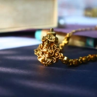 ANTIQUE TEMPLE NECKLACE WITH LAKSHMI DEVI PENDANT