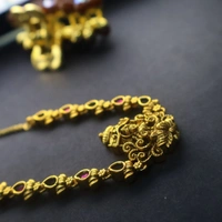 ANTIQUE TEMPLE NECKLACE WITH LAKSHMI DEVI PENDANT
