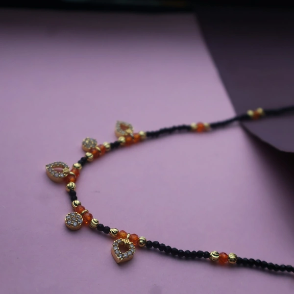 Timeless Elegance: Mangalsutra with Heart Charms