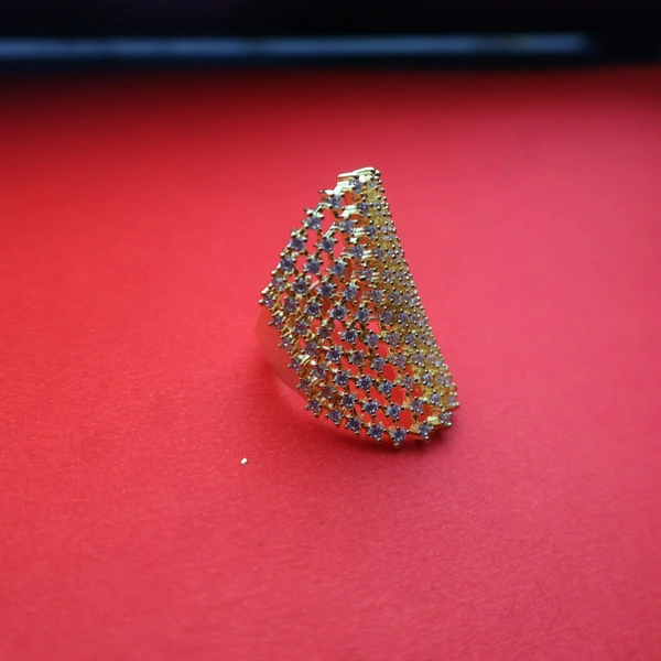 Dazzling Full Finger CZ Stone Ring