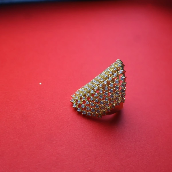 Dazzling Full Finger CZ Stone Ring