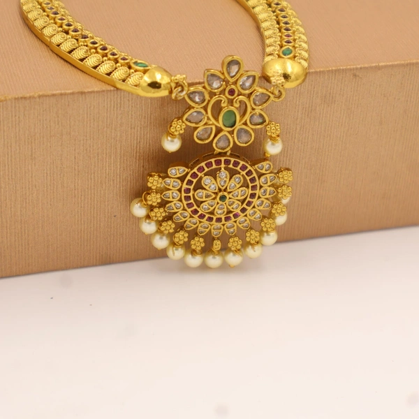 Royal Antique Necklace & Jhumka Set