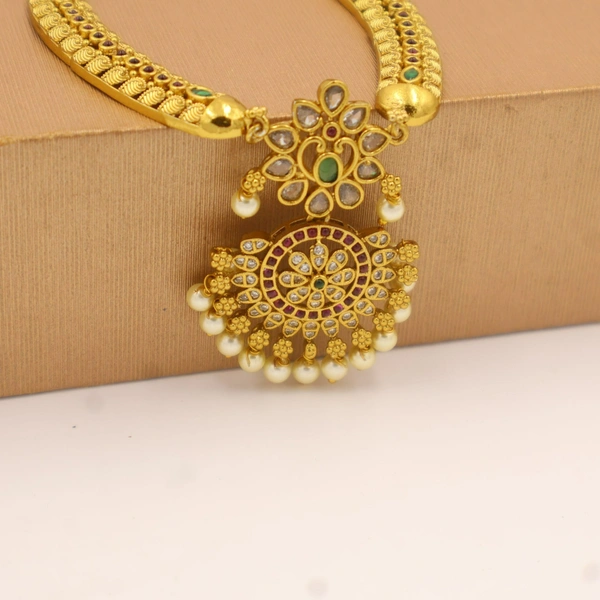 Royal Antique Necklace & Jhumka Set