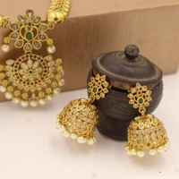 Royal Antique Necklace & Jhumka Set