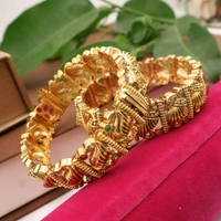 Regal Peacock-Inspired Antique Bangles