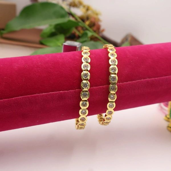 Elegant Stone-Studded Bangles