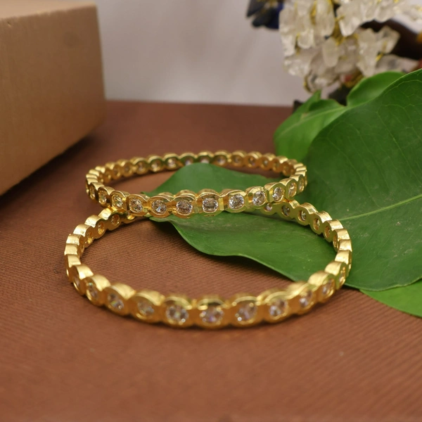 Elegant Stone-Studded Bangles