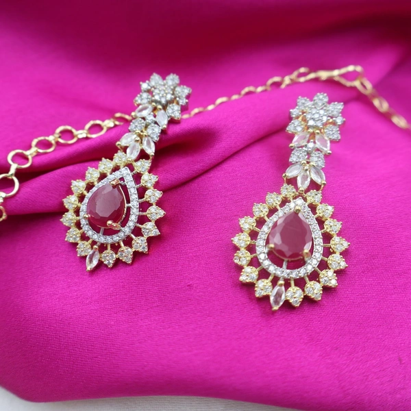 Royal Ruby Diamond Necklace Set