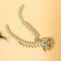Antique Lakshmi Temple Necklace Set with Earrings