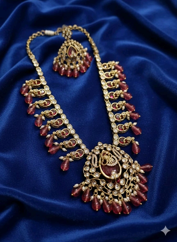 Nakshi Mehandhi Beeds Neck Set 