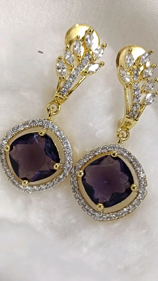 Gj Earrings Violet 