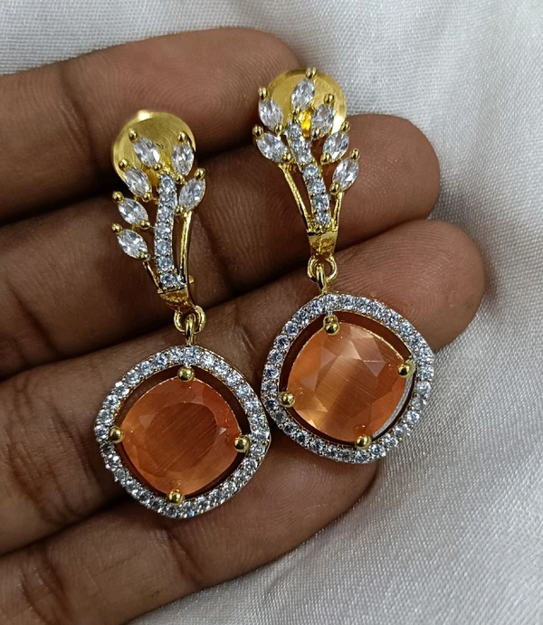 Gj Earrings Orange 🧡