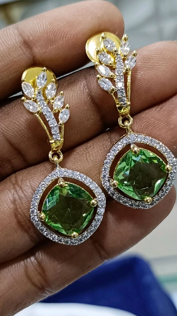See Green Earrings 
